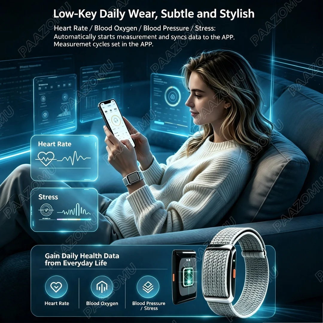 2026 Nowy bezekranowy monitor  – Canvas Strap Watch recenzja i cena